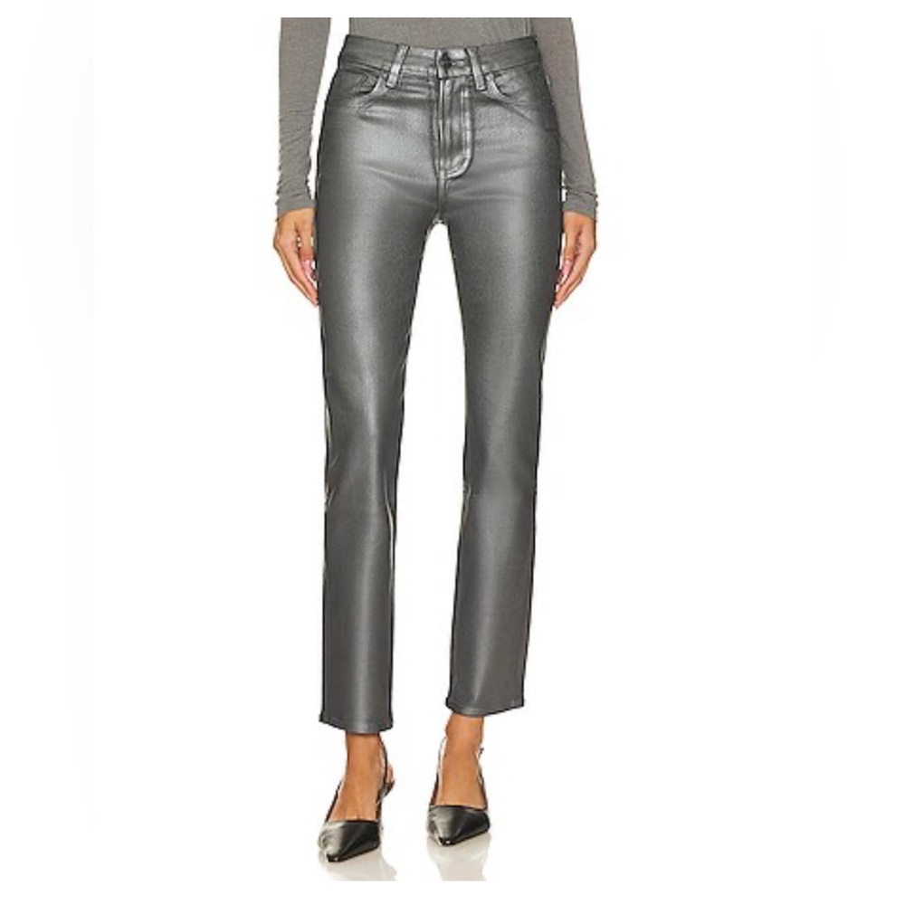 PAIGE - Gemma Luxe Coating Skinny Jean - Grey Pearl Luxe Coating!!!